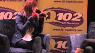 Ashlee Simpson at Q102 interview Part 1 [upl. by Bleier323]