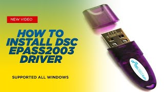 How To Install ePass2003 Token Manager DSC Driver Software Installation Guide [upl. by Winne]