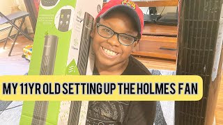 Unboxing and Setting Up The Holmes 36inch Fan TheWatlerFamily [upl. by Adine989]