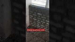 how to Flemish bond brick work  Flemish bond brick work kaise kre brickwork viral ytshorts [upl. by Gad783]