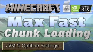 Minecraft Fast Chunk Loading with Optifine and JVM Tweaks [upl. by Whitney]