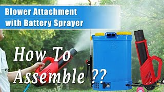 How Mist Blower Attach with Battery Sprayer 9093464068  9046427181 [upl. by Hege197]