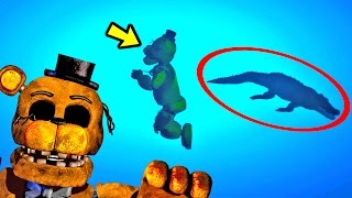 FREDDY GOLDEN MORREU PARA O CROCODILO LENDÁRIO  GTA V Five Nights at Freddys [upl. by Ennayram74]