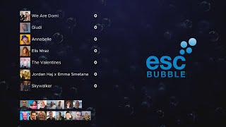 ESCZ 2022  ESCBubbles voting for the Czech national final for Eurovision 2022 [upl. by Ahseen271]