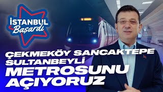 ÇEKMEKÖY SANCAKTEPE SULTANBEYLİ METRO HATTINI 16 MARTTA AÇIYORUZ [upl. by Ahsuatal]