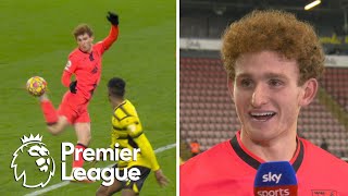 Josh Sargent breaks down both of his goals in Norwich Citys win  Premier League  NBC Sports [upl. by Rothberg]