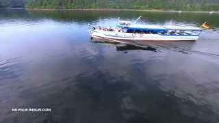 Flug an der Sperrmauer Hohenwarte mit dem Schiff quotSaaletalquot [upl. by Eidroj]