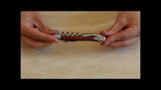 Chateau Laguiole Corkscrew  Rosewood Video  Wineware [upl. by Ahsaret]