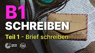 B1 Zertifikat  Schreiben Teil 1 Goethe amp ÖSD [upl. by Venn]