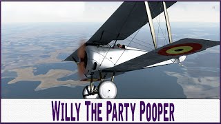 ⚜  Rise of Flight  Willy The Party Pooper Hanriot HD1 [upl. by Ennayram]