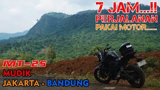 Mudik Jakarta  Bandung jalur alternatif yang penuh pemandangan Yamaha MT25 [upl. by Jameson]