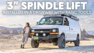 Why Swap to 4x4 When You Can Do This  DIY 3” Spindle Lift for Chevy Express 2500 [upl. by Ealasaid]