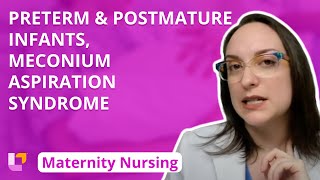 Preterm and Postmature Infants Meconium Aspiration Syndrome  Maternity Nursing  LevelUpRN [upl. by Malanie573]