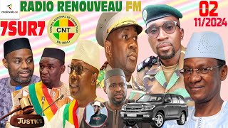 Emission 7SUR7 de la RADIO RENOUVEAU FM du 02 NOVEMBRE 2024 [upl. by Gally]