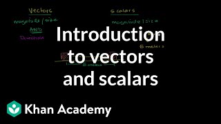 Intro to vectors amp scalars  Onedimensional motion  Physics  Khan Academy [upl. by Vilma]