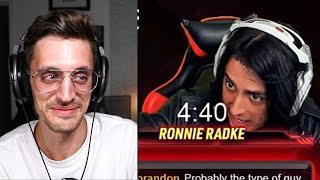 Watching RONNIE RADKE Until He ROASTS Someone [upl. by Ahtenak]