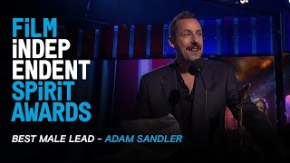 ADAM SANDLER wins Best Male Lead for UNCUT GEMS at the 35th Film Independent Spirit Awards [upl. by Abramson]