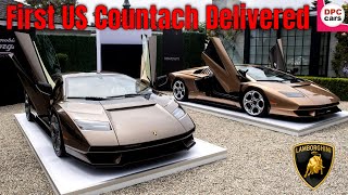 First Lamborghini Countach LPI 800 4 In The US Delivered In Monterey [upl. by Nakada981]