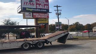 1999 Trail Eze 48x102 Drop Deck Trailer with Hydraulic Beaver Tail and Ramps [upl. by Olrac116]