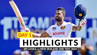 Sl vs nz 2nd test 2024 day 1 highlights  sri lanka vs new zealand 2nd test day 1 highlights 2024 [upl. by Jauch]