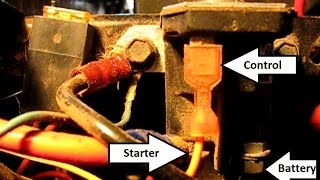 How to troubleshoot and replace the starter solenoid on an MTD and other lawn tractors [upl. by Enitsirc]