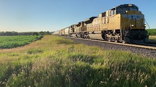 Ace of Spades UP Manifest Train Returns on the Geneva Sub 6262024 [upl. by Orville405]