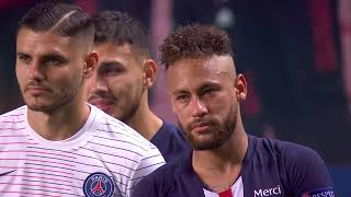 PSG given guard of honour and the moment Bayern Munich lifted the 201920 Champions League trophy [upl. by Llerut540]