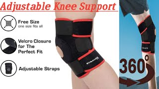 Strauss Adjustable Knee Support Patella Free Size [upl. by Jodoin]