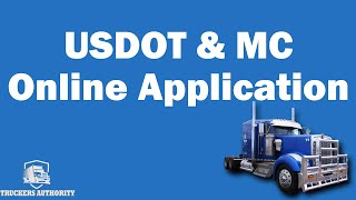 USDOT amp MC Authority Application  Online Process Step by Step [upl. by Enihpesoj352]