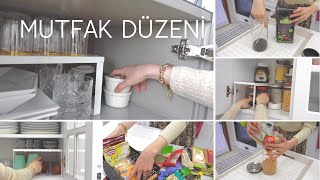 MUTFAK DÜZENİ🫖DOLAP İÇİ DÜZENİ🍴KİLER DOLABI DÜZENİ🧂SESSİZ VLOG sessizvlog silent düzen [upl. by Kerat]