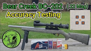 BC202 22 WMR Accuracy Testing 50ydsReliability Testing Round 2 [upl. by Ainna313]