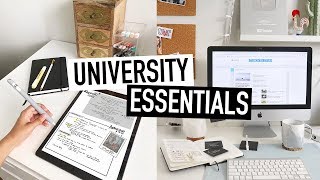 UNIVERSITY ESSENTIALS for BACKTOSCHOOL  tips  advice for college students [upl. by Timi]