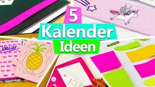 KALENDER 2018 gestalten 5 IDEEN für DIY Planner Setup  Filofax DIY Inspiration basteln deutsch [upl. by Damle]