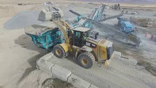 Rock Quarry Crushing Operations HD [upl. by Yurt]