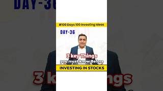 Must know 3 things before investing in stock  Stock market guide100Days 100Investing Ideas [upl. by Sklar]