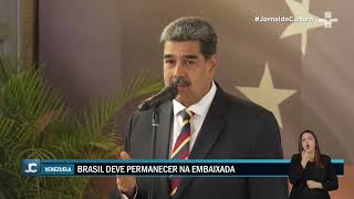 Venezuela expulsa Brasil de embaixada Argentina em Caracas  Crise Diplomática Maduro [upl. by Burty]