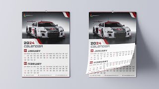 Calendar Design Tutorial 2024 [upl. by Iphagenia]