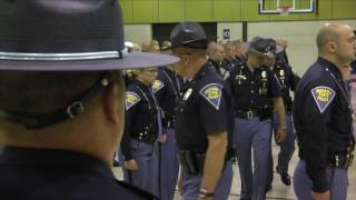 Indiana State Police Uniform Inspection  76th Class [upl. by Sothena144]