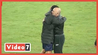 باتشيكو يستقبل عمر جابر بالأحضان عقب تعادل الزمالك و بيراميدز [upl. by Suicul]