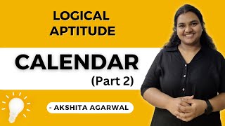 Aptitude Preparation for Campus Placements 17  Calendar  Part 2 Questions  Logical Aptitude [upl. by Bodrogi794]