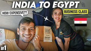 India to Egypt in BUSINESS CLASS ✈️  Egypt Visa for Indians  Egypt Tour Guide [upl. by Sand880]