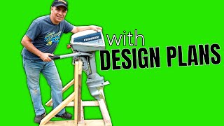 How to Build an Outboard Motor Stand  Design Plan and Measurements [upl. by Coral]