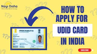 How to apply for Unique ID for Persons with Disabilities in India  Nayi Disha [upl. by Ljoka]