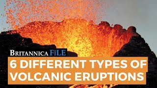 BRITANNICA FILE The 6 types of volcanic eruptions  Encyclopaedia Britannica [upl. by Lark]