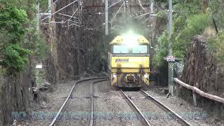 1829 Intermodal Container Train with NR111  NR31 at Lapstone [upl. by Mushro]