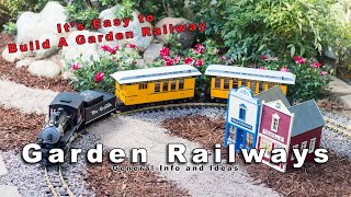 Build a Garden Railway  Its Easy [upl. by Eltsirk]