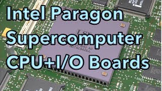 Intel Paragon Supercomputer CPU and IO Boards [upl. by Airak]