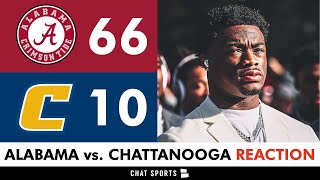 Alabama Football INSTANT Reaction To WIN vs Chattanooga Jalen Milroe Ty Simpson Shine  Iron Bowl [upl. by Drescher]