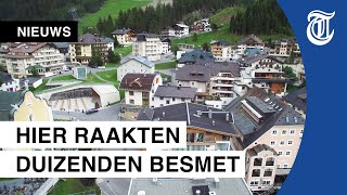 Dronebeelden zo leeg is coronabrandhaard Ischgl [upl. by Relluf]