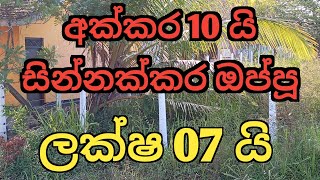 ලක්ෂ 7 යි සින්නක්කර ඔප්පූ සුපිරි ඉඩමක් විකිණීමට  idam lanka land sale in srilanka [upl. by Redyr]